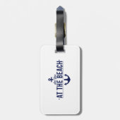 Étiquette À Bagage Voyez-vous à l'étiquette de bagage de plage (Dos Vertical)