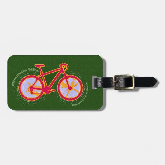 ÉTIQUETTE À BAGAGE VTT (Devant horizontal)