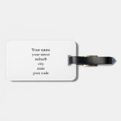 Étiquette À Bagage VTT de la vieille école / VTT de l'essai (Dos horizontal)