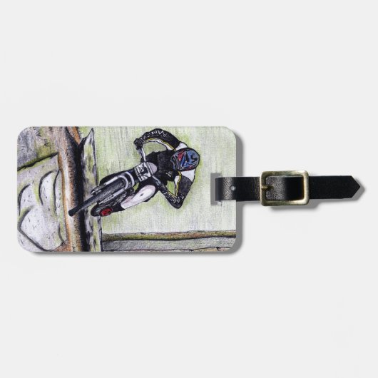 Étiquette À Bagage VTT Llandegla mtb bmx (Devant horizontal)