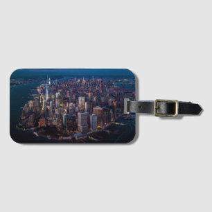 Étiquette À Bagage Vue aérienne de Manhattan