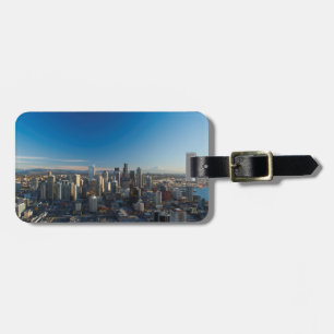 Étiquette À Bagage Vue aérienne du ciel de Seattle