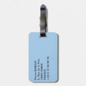 Étiquette À Bagage Vue aérienne sur la ville de Split - Dalmatie, Cro (Dos Vertical)