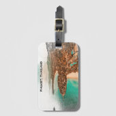 Étiquette À Bagage Vue côtière colorée de Phuket Thaïlande (Devant Vertical)
