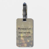 Étiquette À Bagage Vue de la ville de Seattle (Dos Vertical)