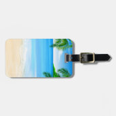 Étiquette À Bagage Vue de plage (Devant horizontal)