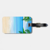 Étiquette À Bagage Vue de plage (Dos horizontal)