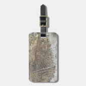 Étiquette À Bagage Vue de San Francisco, 1878 (Devant Vertical)