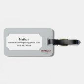 Étiquette À Bagage Vue de San Francisco, 1878 (Dos horizontal)