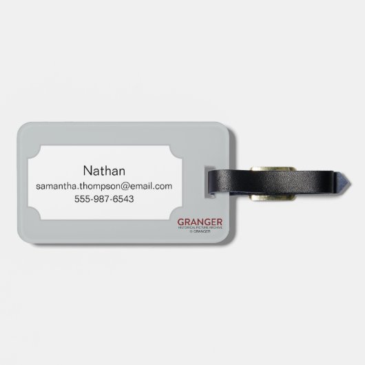 Étiquette À Bagage Vue de San Francisco, 1878 (Dos horizontal)