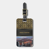 Étiquette À Bagage Vue d'en haut : Automne dans Central Park 01 (Devant Vertical)