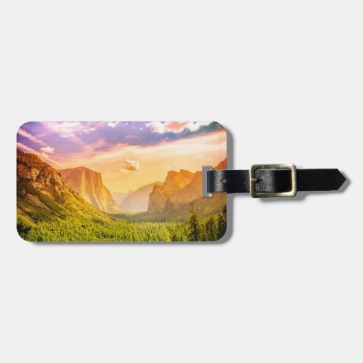 Étiquette À Bagage Vue du tunnel du parc national de Yosemite (Devant horizontal)