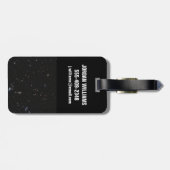 Étiquette À Bagage Vue Entre Les Constellations Pisces & Andromeda (Dos horizontal)