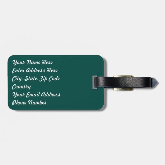 Étiquette À Bagage Vue panoramique de Venise, Italie (Dos horizontal)