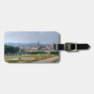 Étiquette À Bagage Vue Panoramique Sur Vienne Autriche Du Belvedere