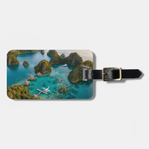 Étiquette À Bagage Vue paradisiaque des îles Raja Ampat Piaynemo