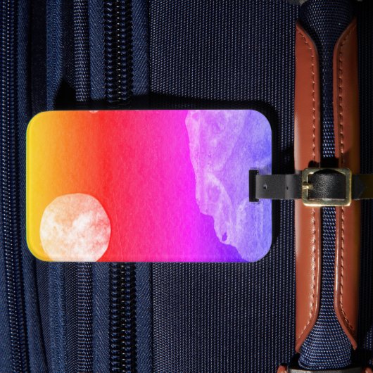 Étiquette À Bagage Vue rapprochée des mondes de l'imaginaire et de le (Insitu Rectoal 4)