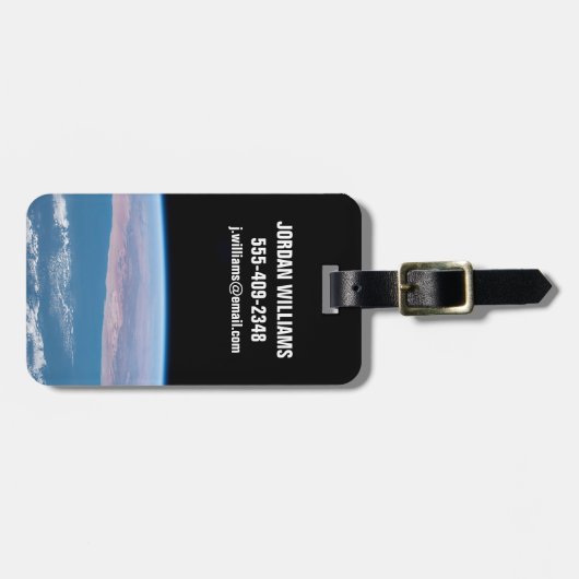 Étiquette À Bagage Vue Sur La Côte Sud-Ouest De L'Afrique. (Devant horizontal)