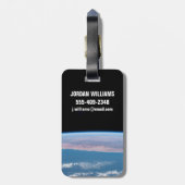 Étiquette À Bagage Vue Sur La Côte Sud-Ouest De L'Afrique. (Dos Vertical)