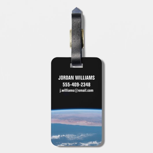 Étiquette À Bagage Vue Sur La Côte Sud-Ouest De L'Afrique. (Dos Vertical)