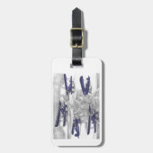 Étiquette À Bagage Waco biplane (Devant Vertical)