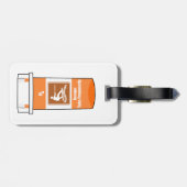 Étiquette À Bagage Wakeboard est ma drogue (Dos horizontal)