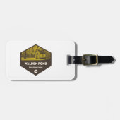 Étiquette À Bagage Walden Pond State Reservation Massachusetts (Devant horizontal)