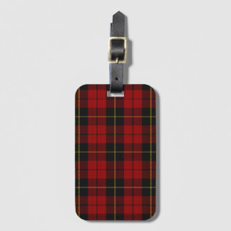 Étiquette À Bagage Wallace Tartan Scottish Clan Plaid Motif