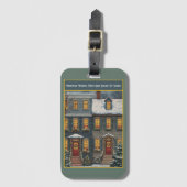 Étiquette À Bagage Warm Wishes Our House to Yours (Devant Vertical)