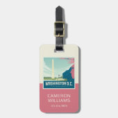 Étiquette À Bagage Washington DC | La capitale de notre nation (Devant Vertical)