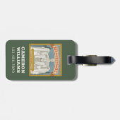 Étiquette À Bagage Washington DC | Mémorial de Lincoln (Dos horizontal)