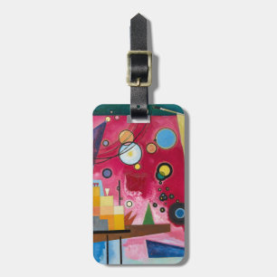 Étiquette À Bagage Wassily Kandinsky Schweres Rot 1924 Art Abstrait