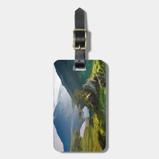 Étiquette À Bagage Water | yr Ole Wen Lake Idwal Snowdonia Park (Devant Vertical)