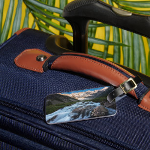 Étiquette À Bagage Waterfalls   Aviolo Lake, Italy