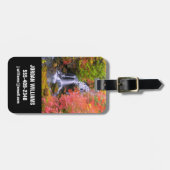 Étiquette À Bagage Waterfalls | Faucet Waterfalls Nikko Japan Fall (Devant horizontal)