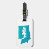 Étiquette À Bagage Wave Fishing de l'État de Washington (Devant Vertical)