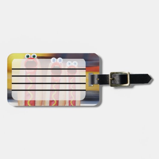 Étiquette À Bagage Weenie (Devant horizontal)