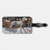 Étiquette À Bagage Weimaraner Festin de Noël (Dos horizontal)