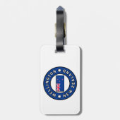 Étiquette À Bagage Wellington Nouvelle-Zélande (Dos Vertical)