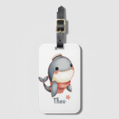 Étiquette À Bagage Whale Hello There! (Devant Vertical)