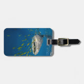 Étiquette À Bagage Whale Shark with fish, Indonésie (Devant horizontal)