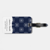 Étiquette À Bagage Wheel Pattern de capitaines (Dos horizontal)