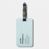 Étiquette À Bagage Whimsical Butterflies in a Jar (Dos Vertical)