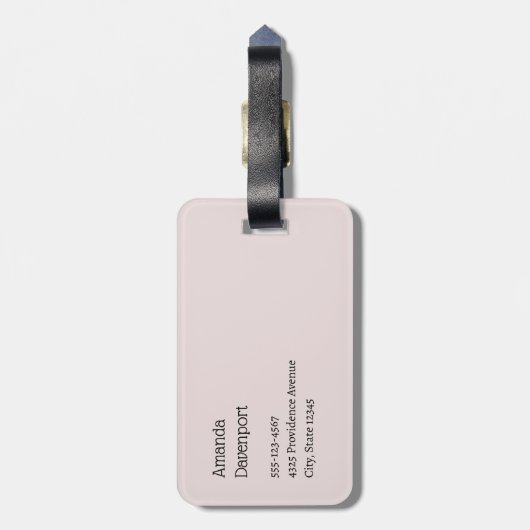 Étiquette À Bagage Whimsical Carousel Horse Image (Dos Vertical)