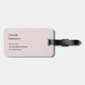 Étiquette À Bagage Whimsical Carousel Horse Image (Dos horizontal)