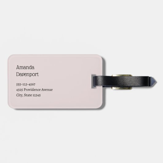 Étiquette À Bagage Whimsical Carousel Horse Image (Dos horizontal)