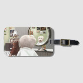 Étiquette À Bagage Whimsical Pet Barber Shop (Devant Horizontal)