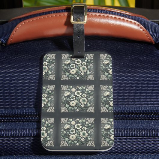 Étiquette À Bagage Whispered Clover Knotwork Garden (Insitu Rectoal 2)
