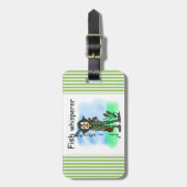 Étiquette À Bagage Whisperer de poissons (Devant Vertical)