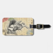 Étiquette À Bagage White Rabbit Alice in Wonderland Art (Devant horizontal)